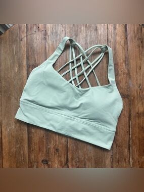 Lululemon Free to Be Longline Bra Size 10 Creamy Mint